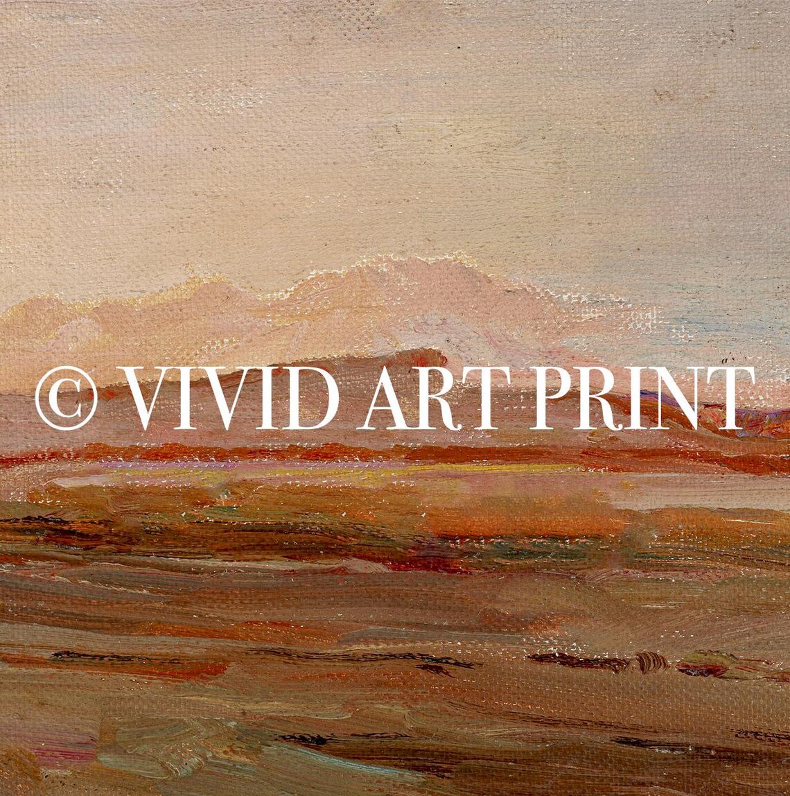Muted Abstract Landscape, Vintage Rustic Farmhouse - Image 4