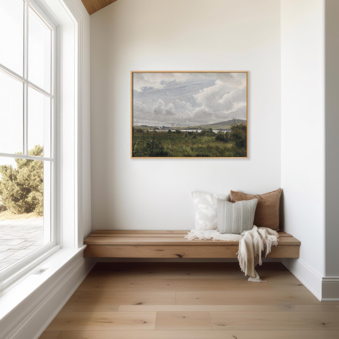 Rustic Countryside Landscape, Vintage Nature Realism - Image 3