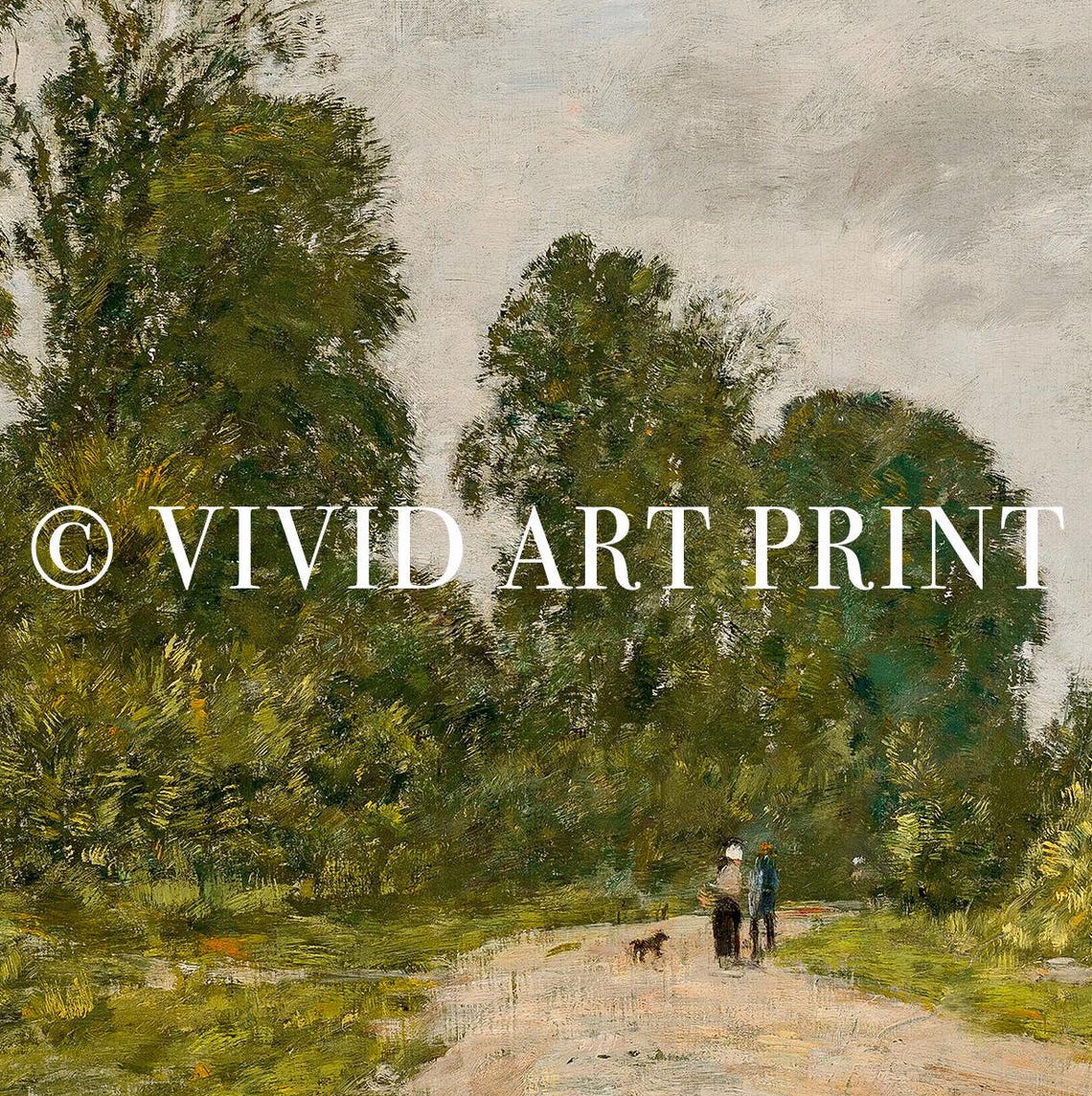 Rustic Countryside Vintage Cottage Core Landscape Art Print - Image 4
