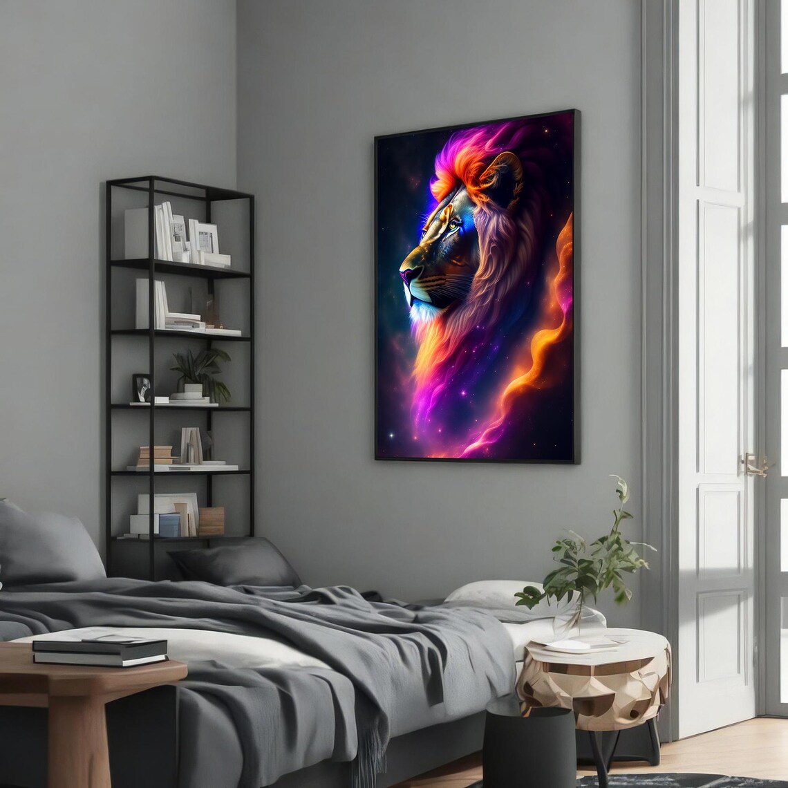 Majestic Lion Portrait, Wildlife Lovers Gift - Image 5