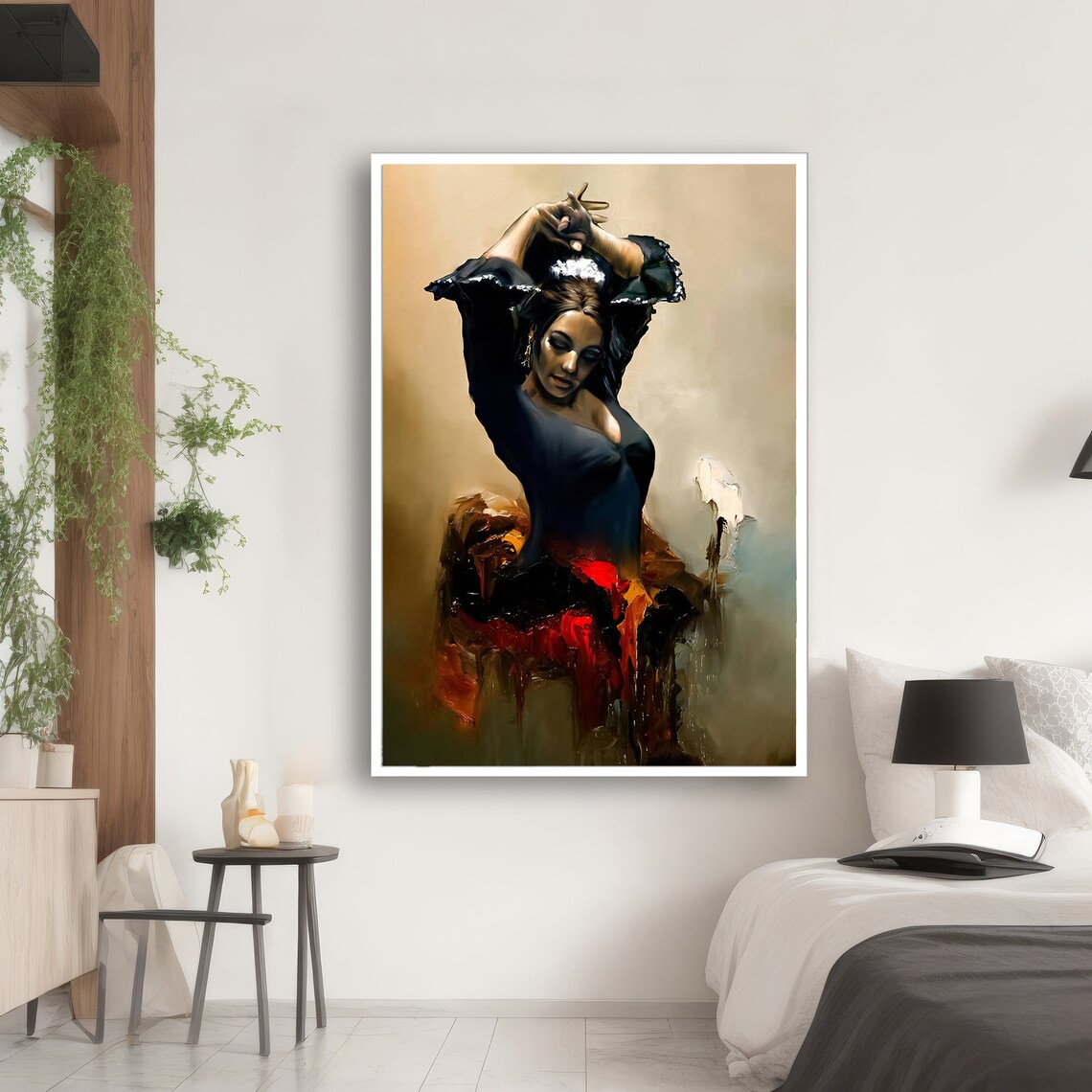 Flamenco Dancer In Motion, Ethnic Wall Art - Image 2