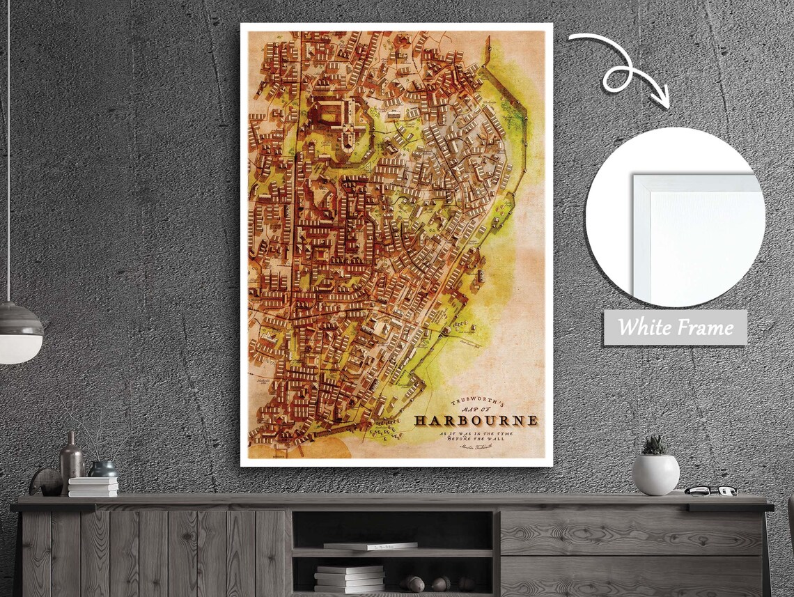 Harbourne Cityscape, Modern Urban Design Art Print - Image 4