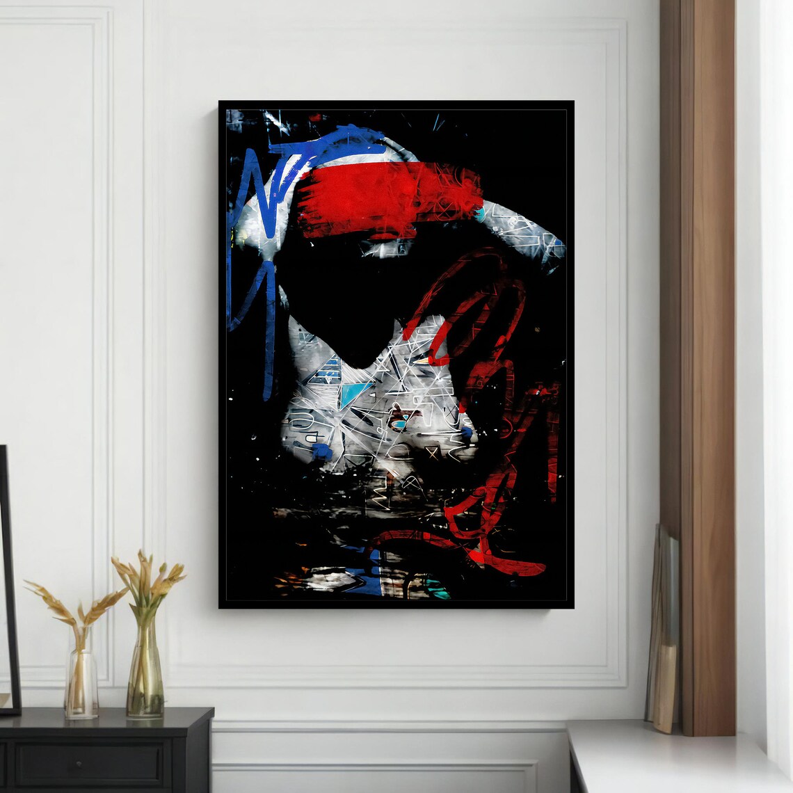 Abstract Urban Graffiti Art, Modern Home Decor - Image 4