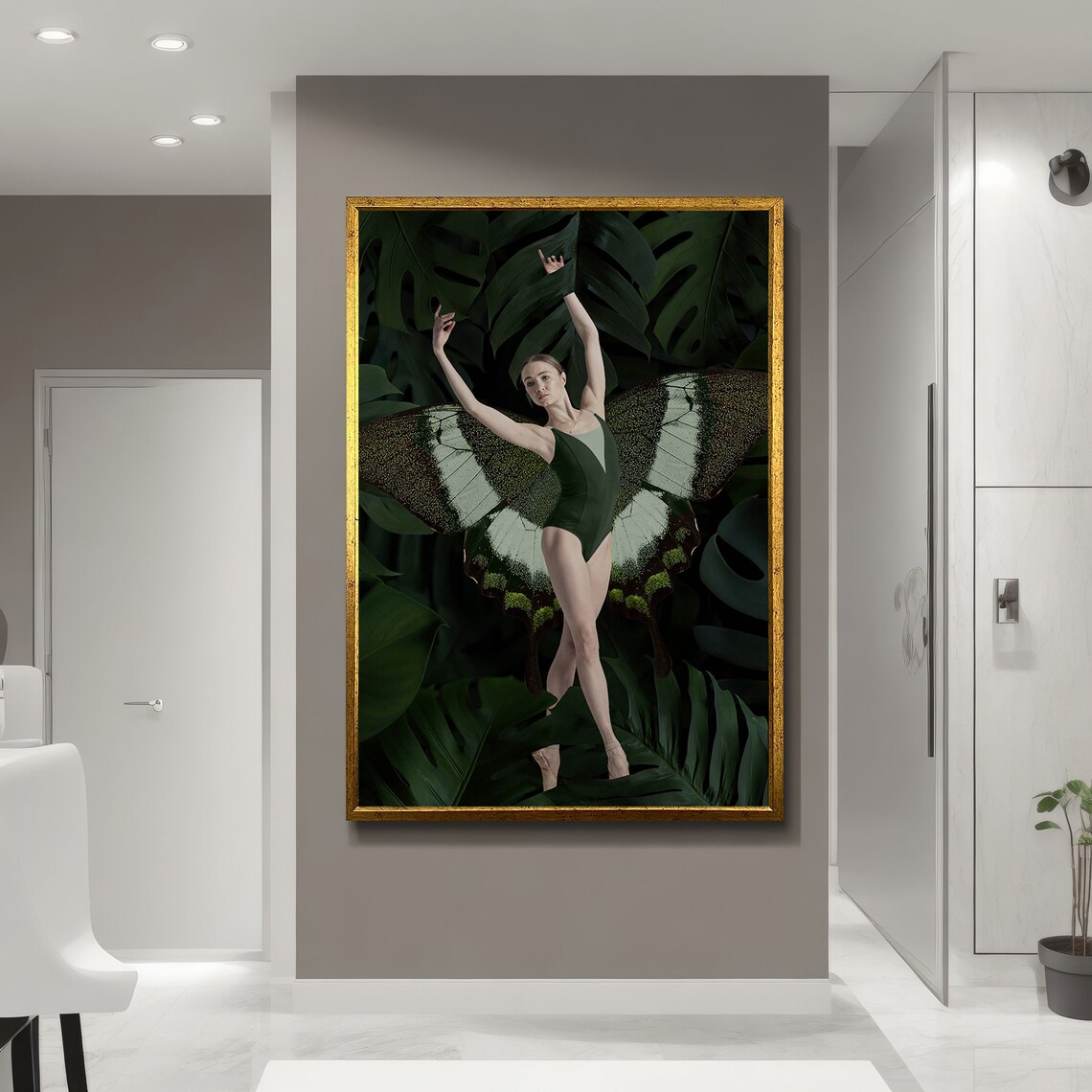 Elegant Ballet Dancer With Butterfly Wings, Wall Art Print - Image 5