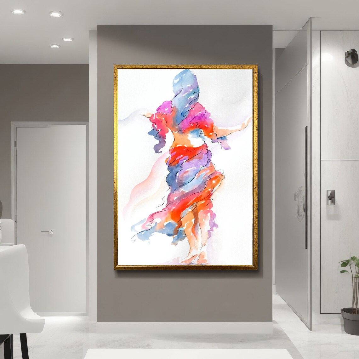 Abstract Dance Painting, Unique Home Decor Gift - Image 5