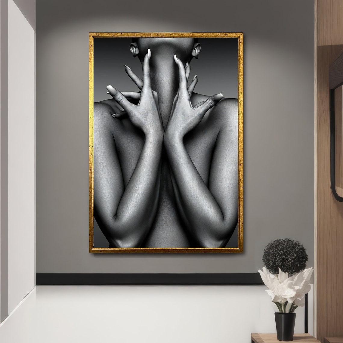 Elegant Nude With Hands, Intimate Gift - Image 5