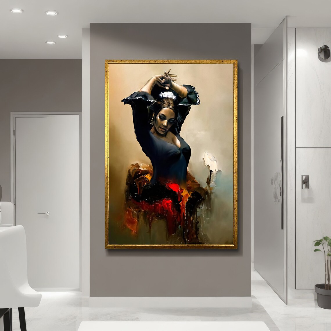 Flamenco Dancer In Motion, Ethnic Wall Art - Image 5