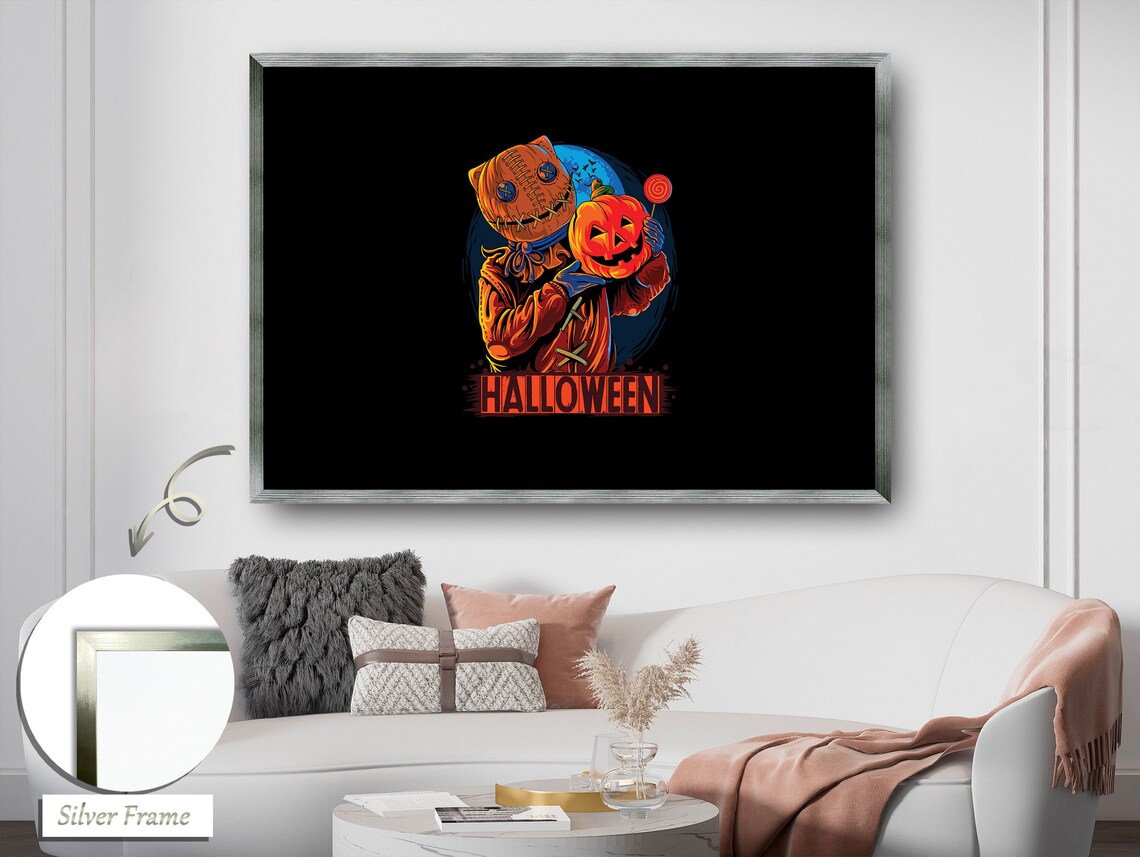 Harvest of Fears, Halloween Scarecrow Art Print - Image 2