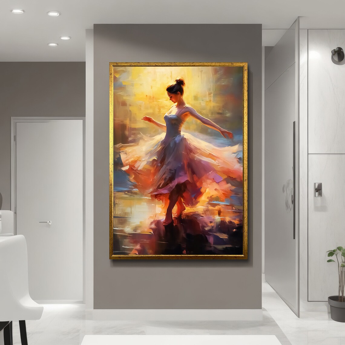 Ethereal Ballet Dancer, Elegant Modern Decor - Image 5