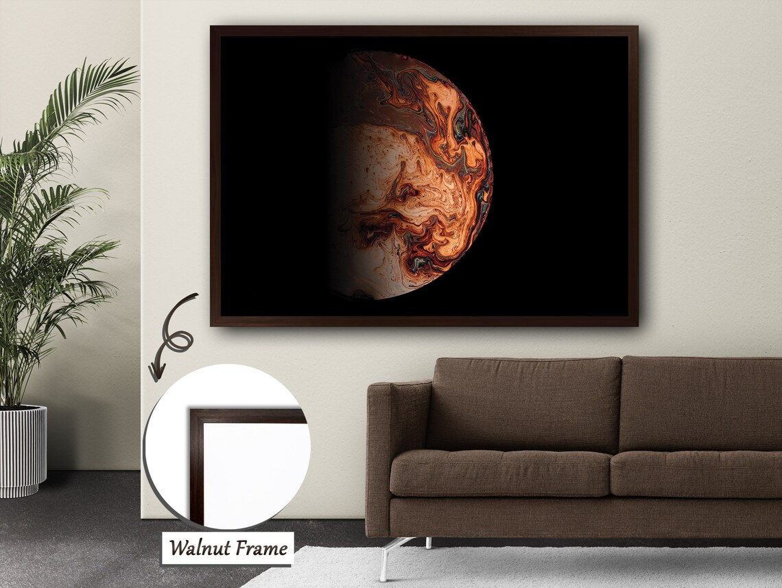 Half Planet Surreal Science Fiction Art Print - Image 4
