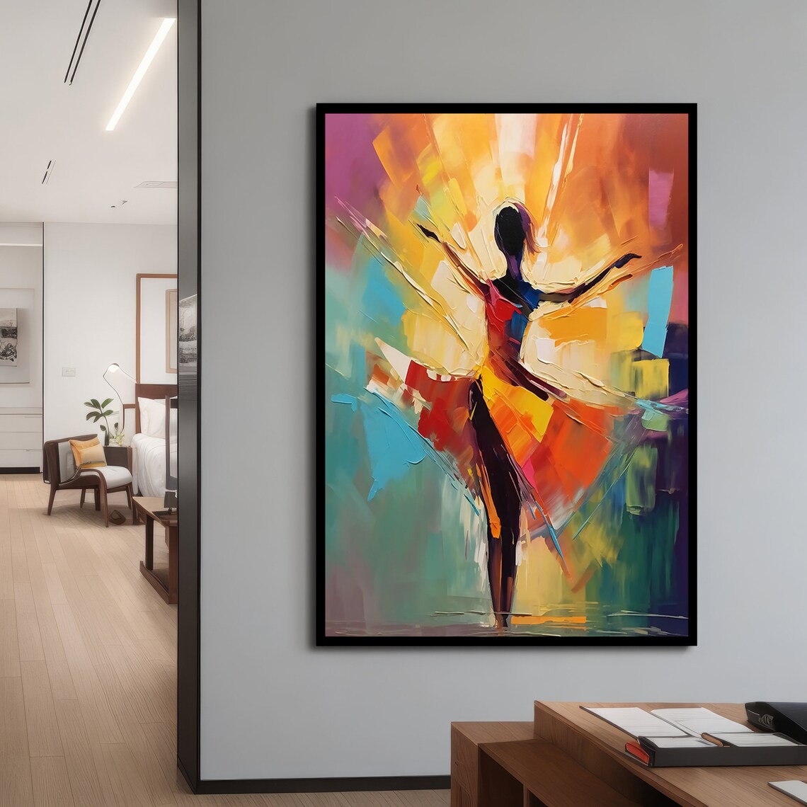 Abstract Dance Modern Ballet Dancer Art Print - Image 4