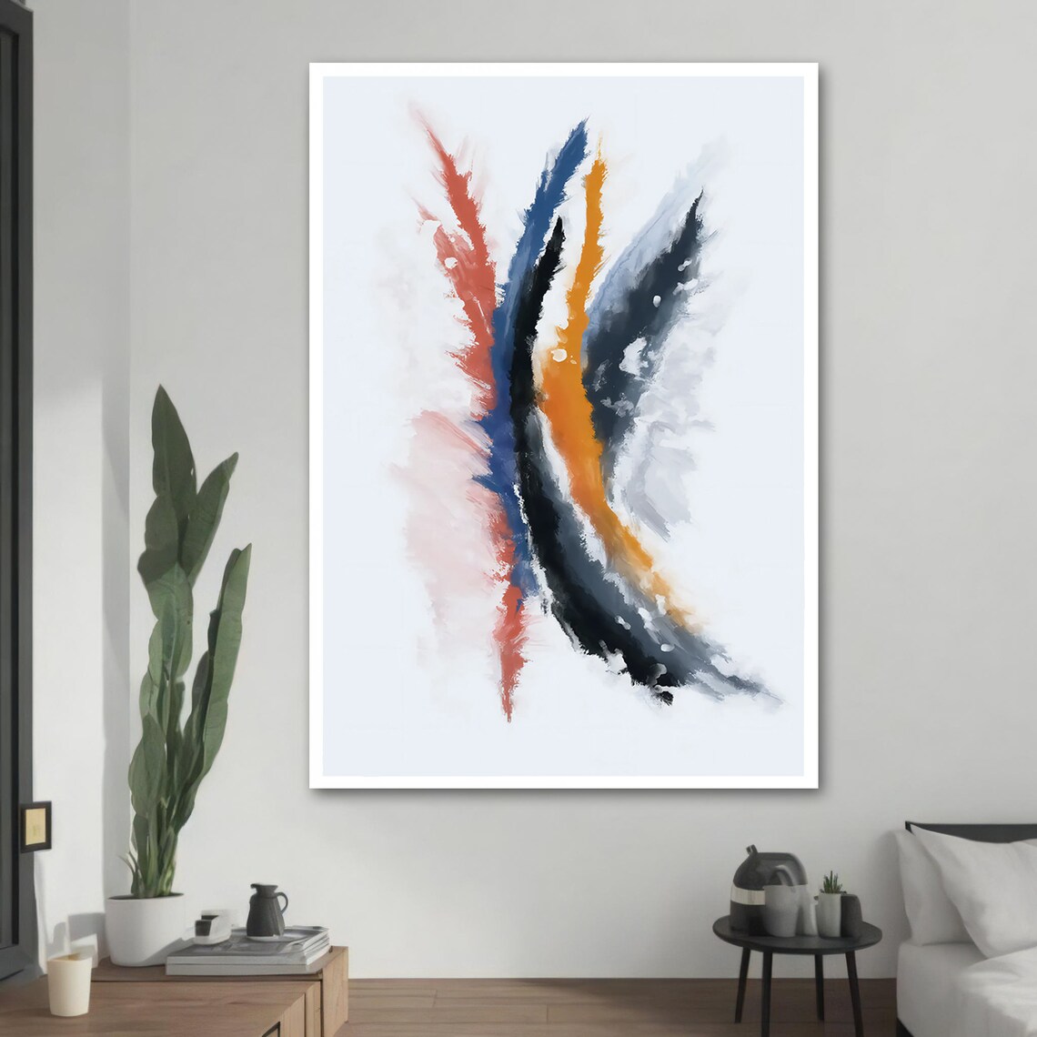 Abstract Brush Strokes, Modern Home Decor Gift - Image 2