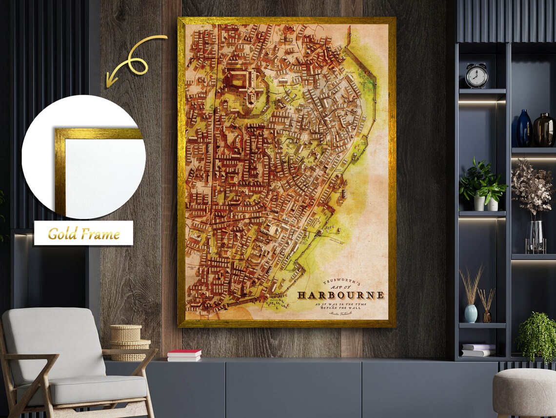 Harbourne Cityscape, Modern Urban Design Art Print