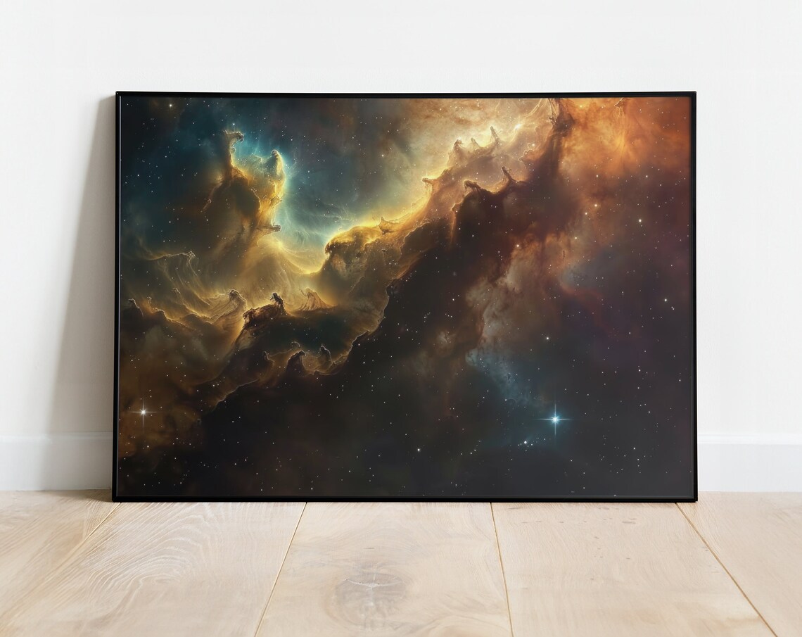 Interstellar Nebula Astrophotography Poster Print