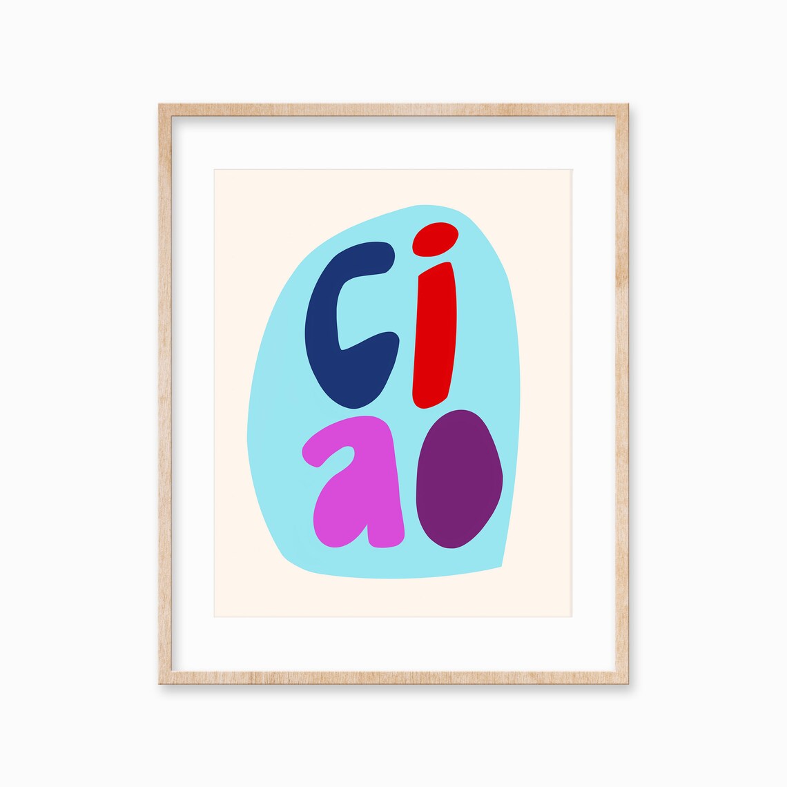 Maximalist Typography Art Print for Modern Homes