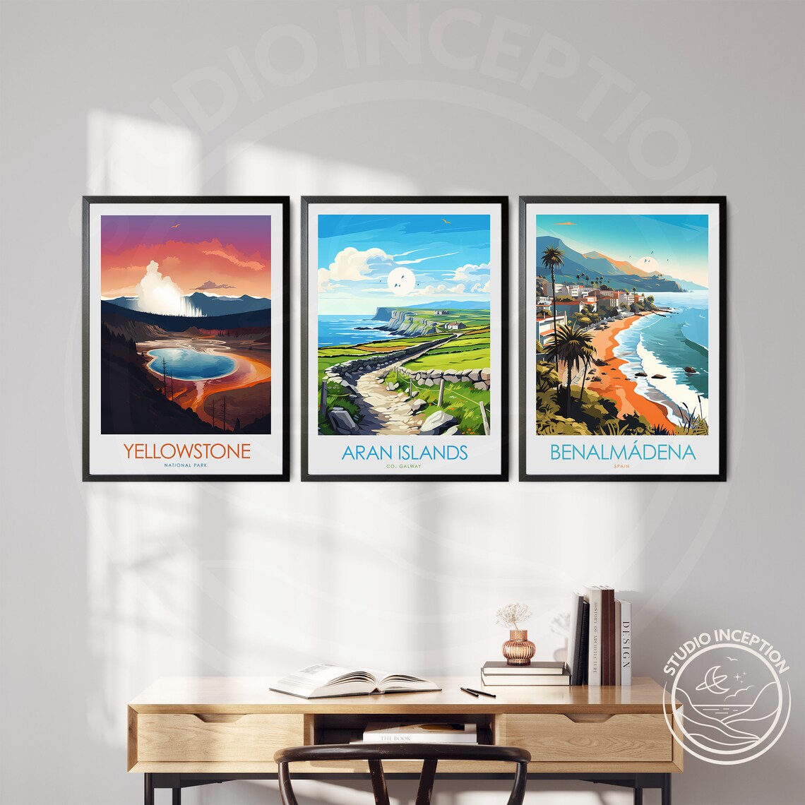 Aran Islands Travel Poster, Galway Bay Landscape - Image 2
