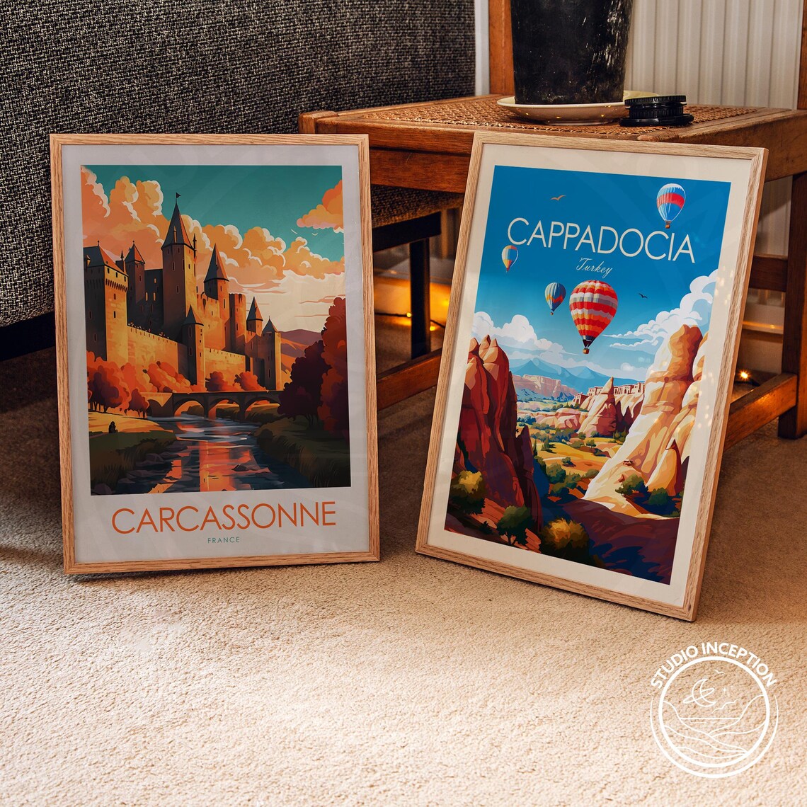 Carcassonne Travel Poster, France Travel Art Print - Image 2