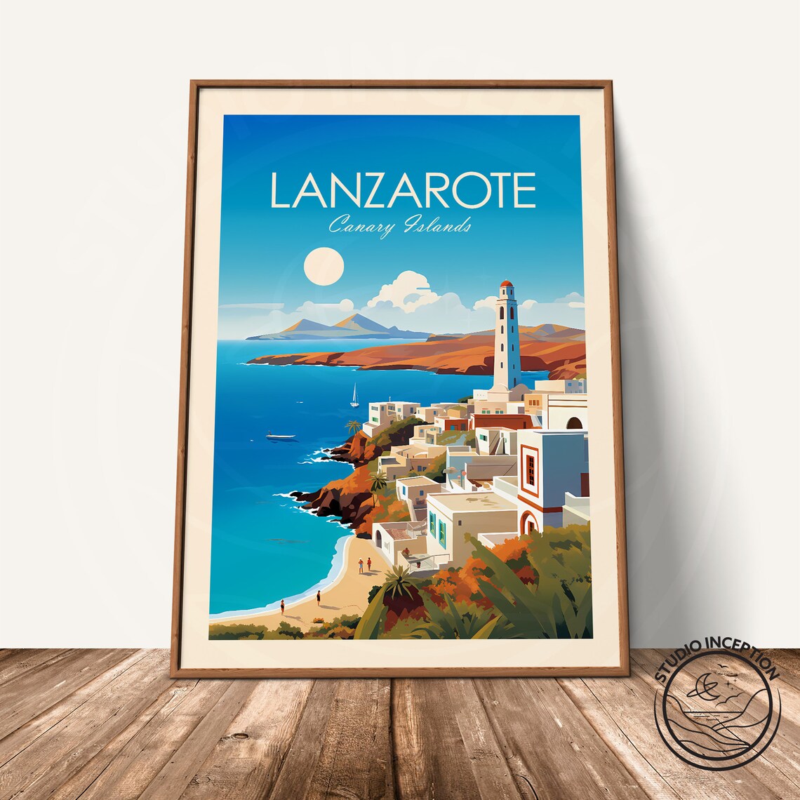 Lanzarote Traditional Print Travel Poster - Image 3