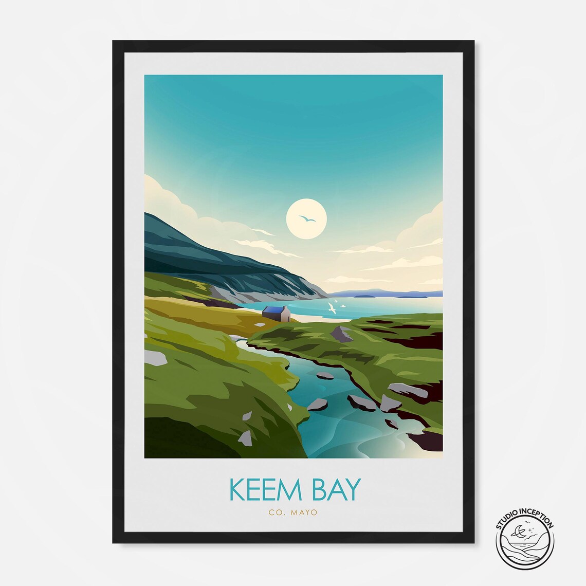 Keem Bay Achill Ireland Travel Poster Print