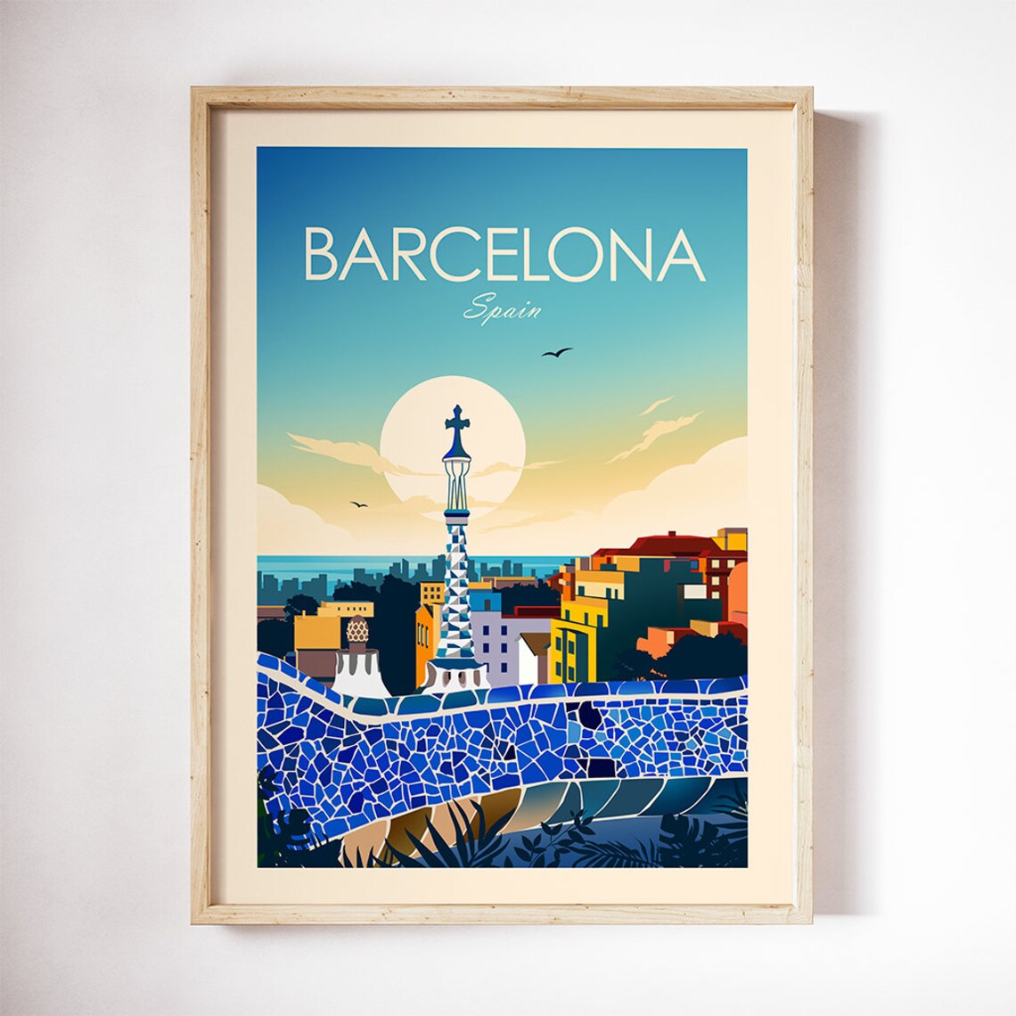 Barcelona Spain Decor Travel Poster - Image 2
