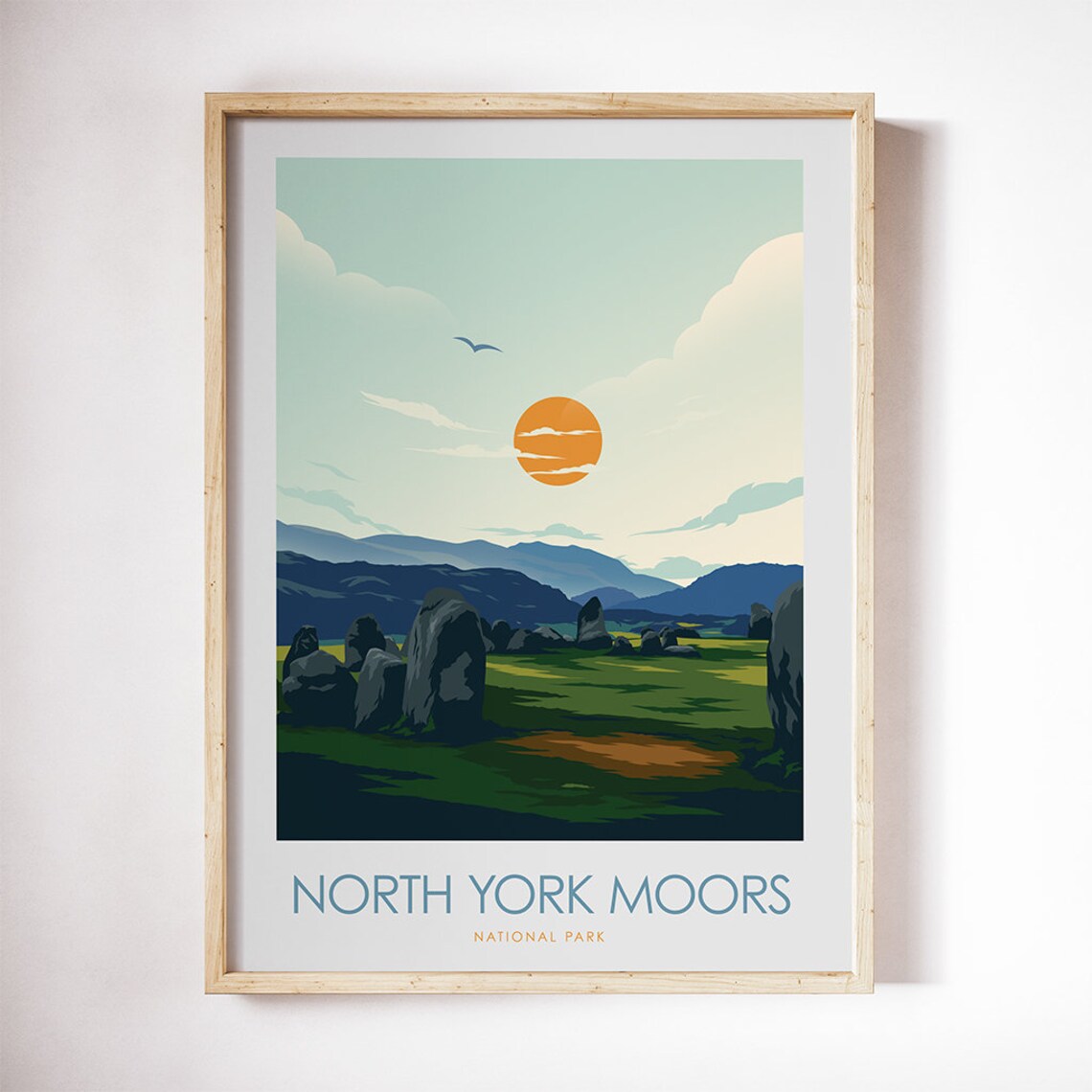 North York Moors National Park Travel Poster Print - Image 3