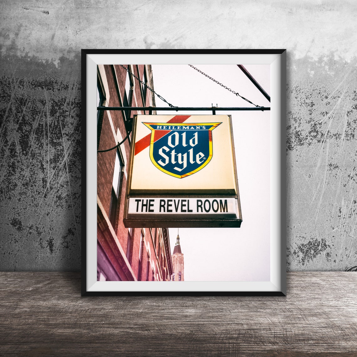 Heilemans Old Style The Revel Room Hanging Sign Photography Poster
