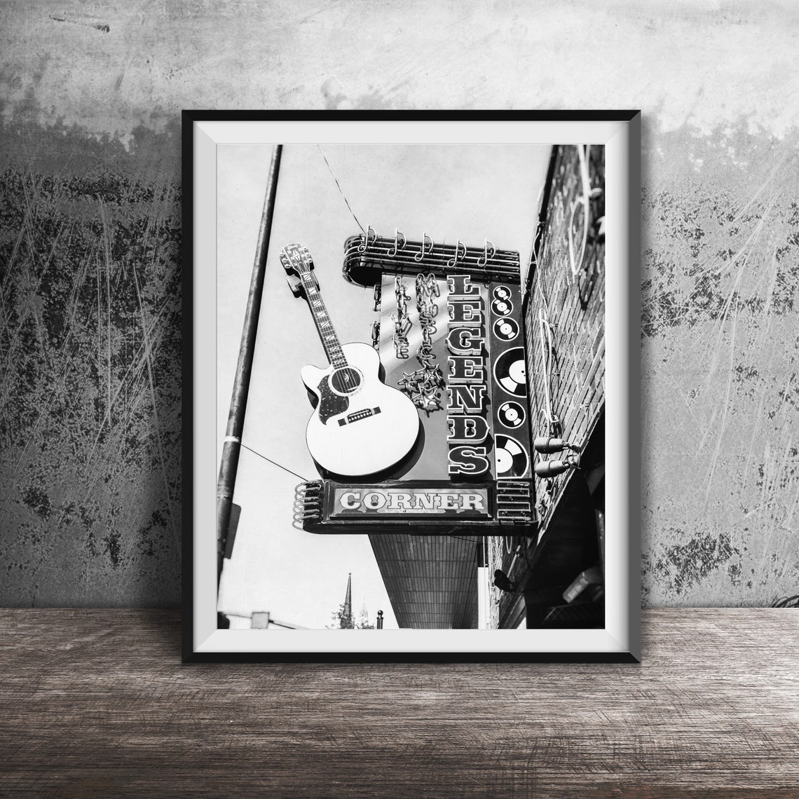 Nashville Legends Corner Bar Sign Photography Street Art Unframed Wall Art Photo Music City Photography - Image 2