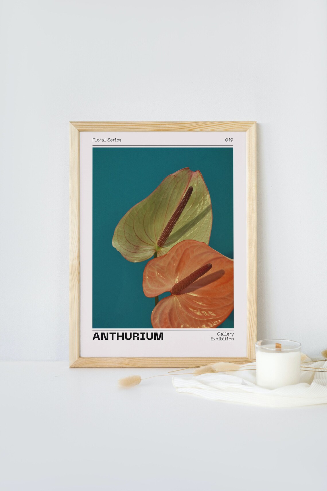 Anthurium Andraeanum Floral Art Print, Spring Poster - Image 3