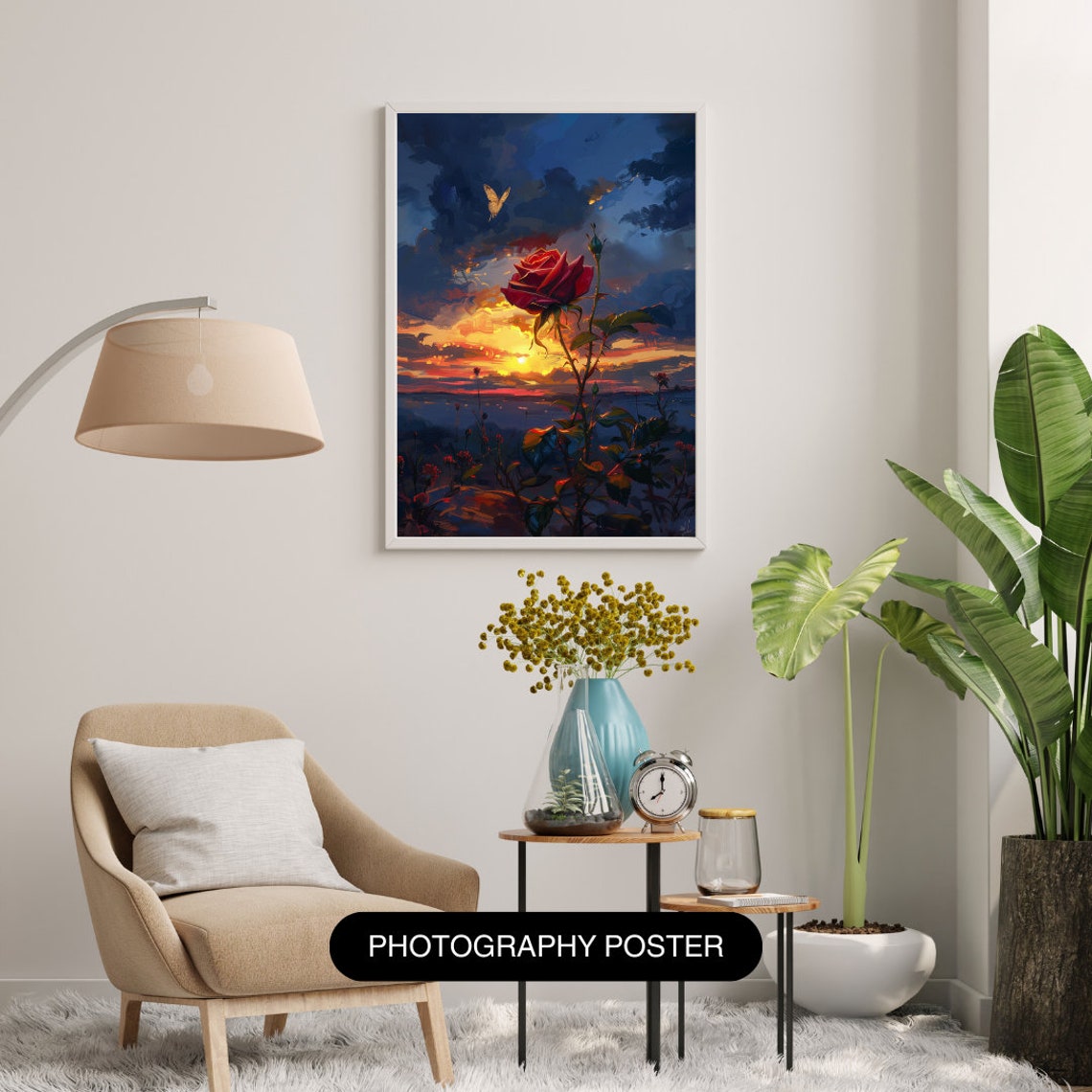 Starry Night Flowers Art Van Gogh Style Wall Decor Instant For Home Beautification Unique Art Lover Gift - Image 3