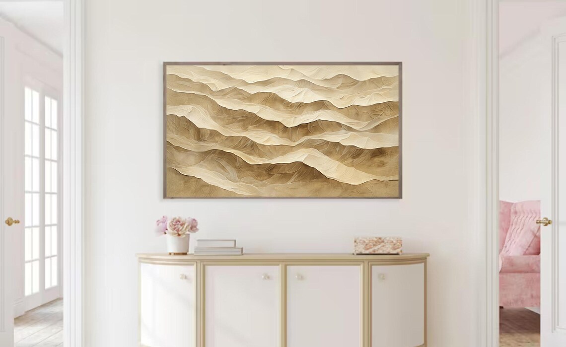 Summer Sand Abstract Minimal Texture, Housewarming Gift - Image 2