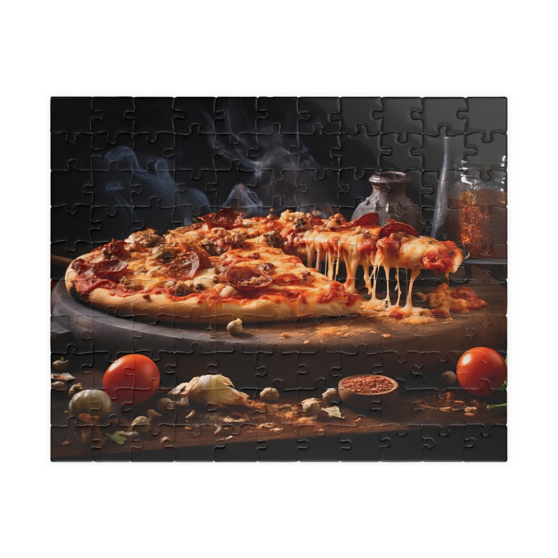 Steaming Pepperoni Pizza Gourmet Slice Cheesy Food Photo Poster - Image 2