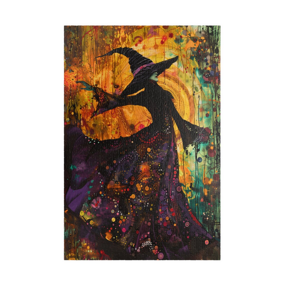 Dark Witch Halloween Art Print, Holiday Seasonal Decor - Image 3