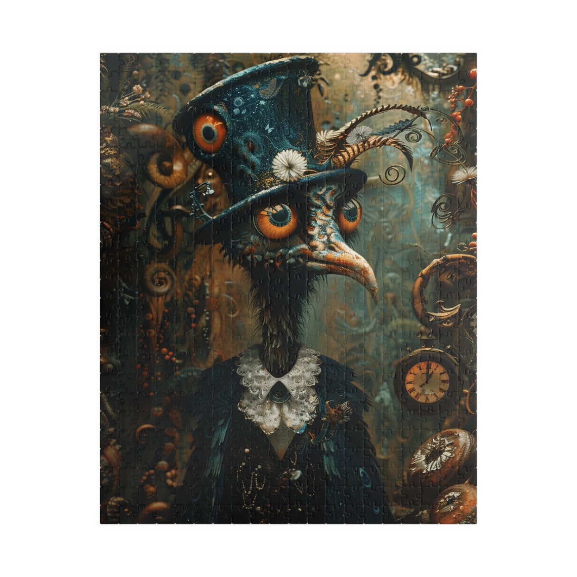 Steampunk Crow in Top Hat Pocket Watch Gothic Bird Witchy Poster - Image 5