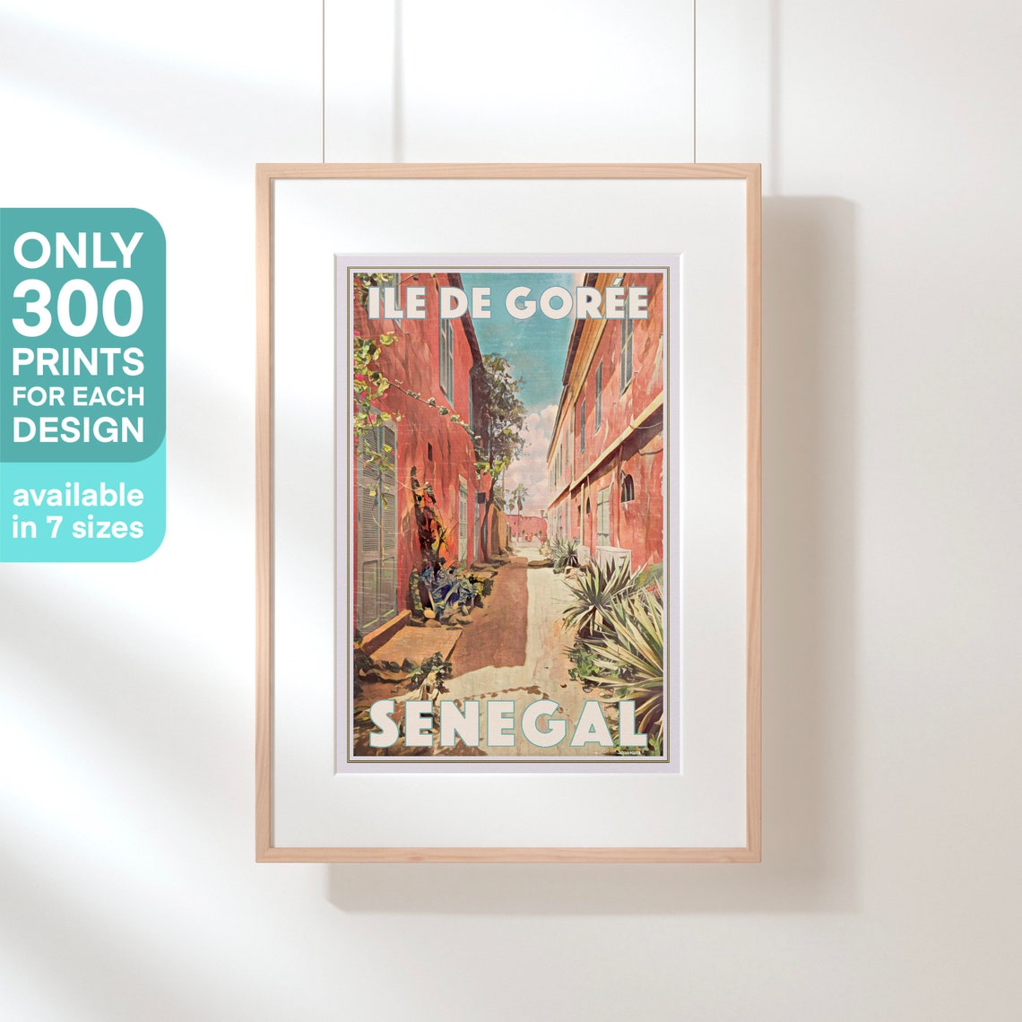 Senegal Poster Gore Island By Alecse Limited Edition Senegal Travel Poster Island Of Gore Print Senegal Gift African Travel Poster - Image 3
