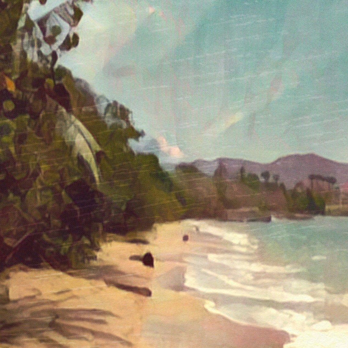 Sainte Luce Martinique Sandy Beach Caribbean Coast Retro Poster - Image 4