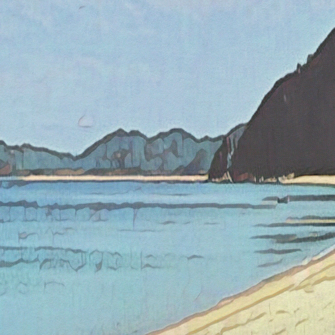Abel Tasman Poster Totaranui By Alecse Limited Edition New Zealand Travel Poster Abel Tasman Print New Zealand Travel Wall Totaranui - Image 4