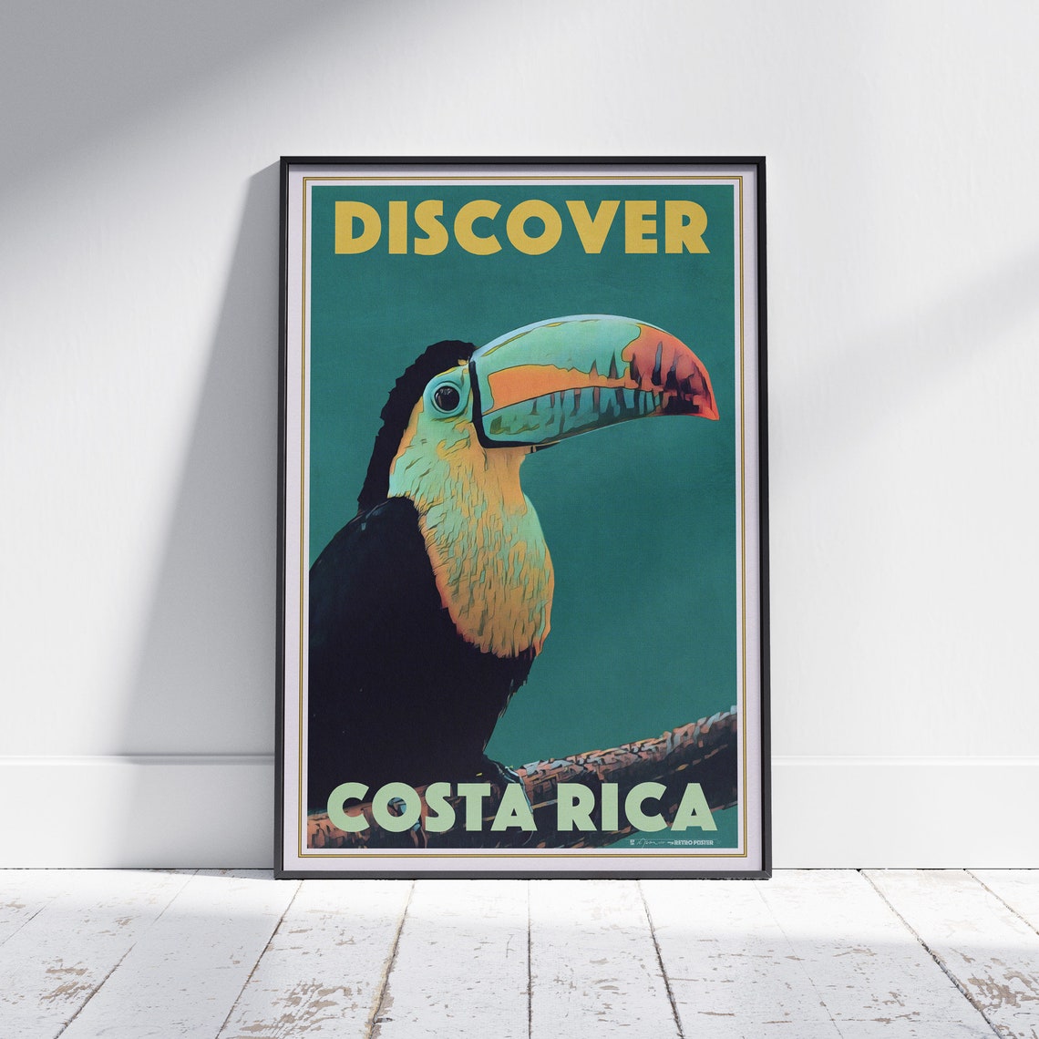 Costa Rica Poster Pura Vida Toucan By Alecse 300ex Kids Room Poster Costa Rica Travel Poster Costa Rica Print Pura Vida Print