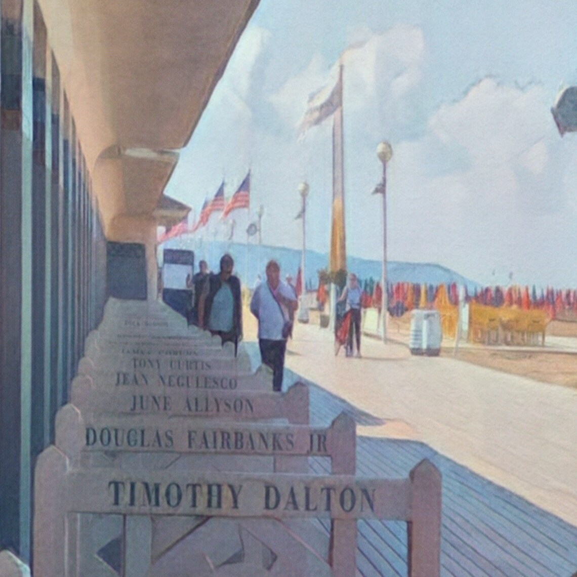 Deauville Les Planches Celebrity Boardwalk Normandy Travel Poster - Image 4