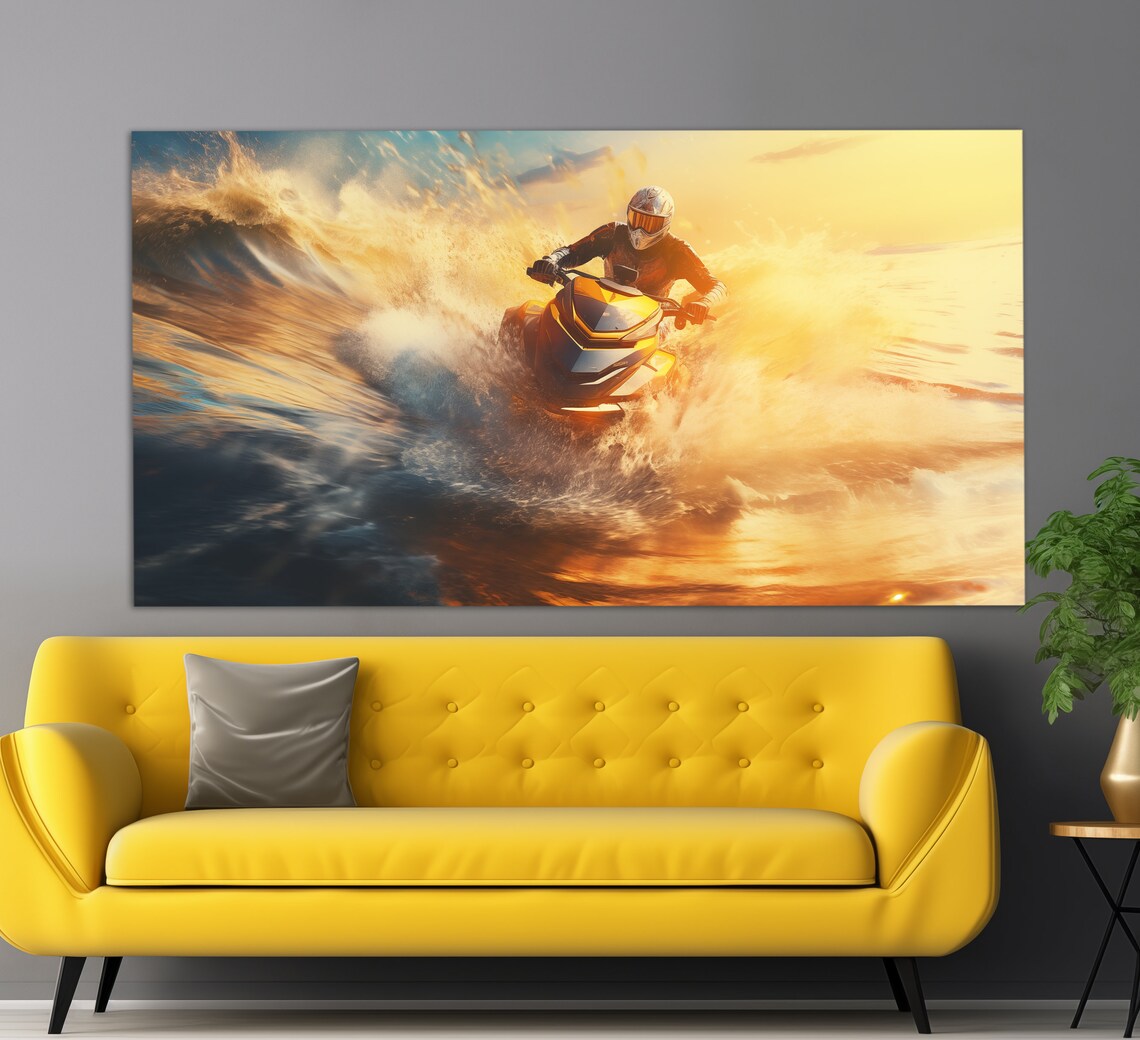 Extreme Jet Ski Summer Water Sports Poster Print