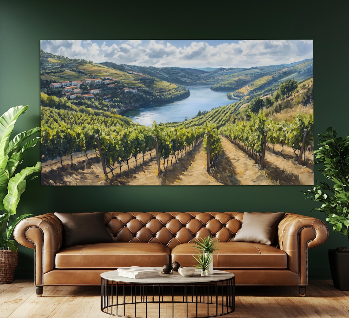 Douro Valley Vineyards, Portugal Vintage Travel Poster - Image 4