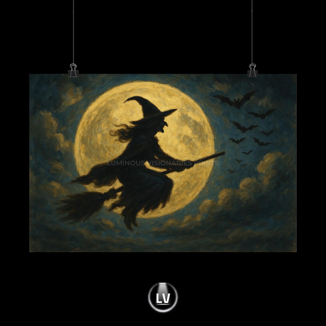 Enchanted Witch Halloween Decor Art Print