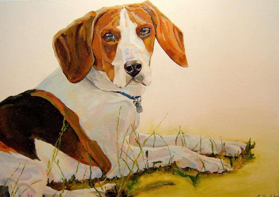 Custom Portrait Personalized Pet Art Memorial Art Dog Portrait Nursery Art Painting Cats Pet Art Painting Dog Pet Portrait Pet Gift - Image 2