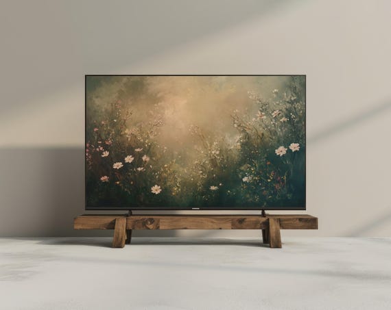 Fall Frame Tv Art Frame Tv Art For Frame Tv Vintage Painting Instant Farmhouse Decor Tv Art Wildflowers Fall Floral Moody