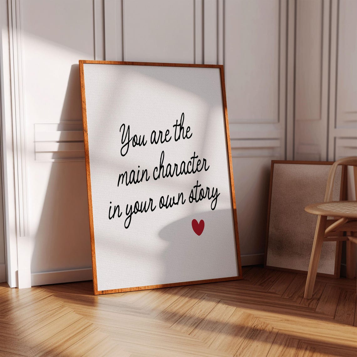 You Are The Main Character Of Your Story Heart Print Bedroom Dorm Room Print Cute Bedroom Decor Girly Wall Art Bedroom Prints For Teen Girls