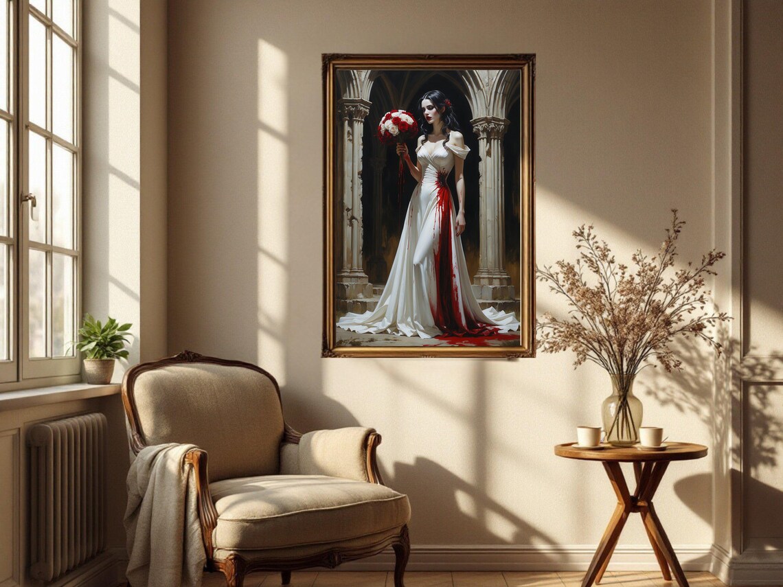 Gothic Bride, Dark Romance Halloween Poster - Image 2