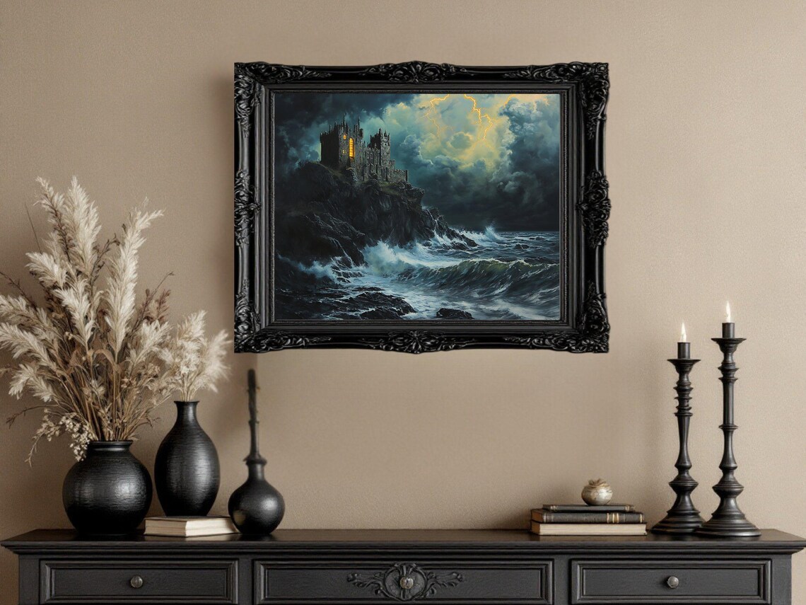 Spooky Castle, Gothic Mansion By The Sea - Image 2