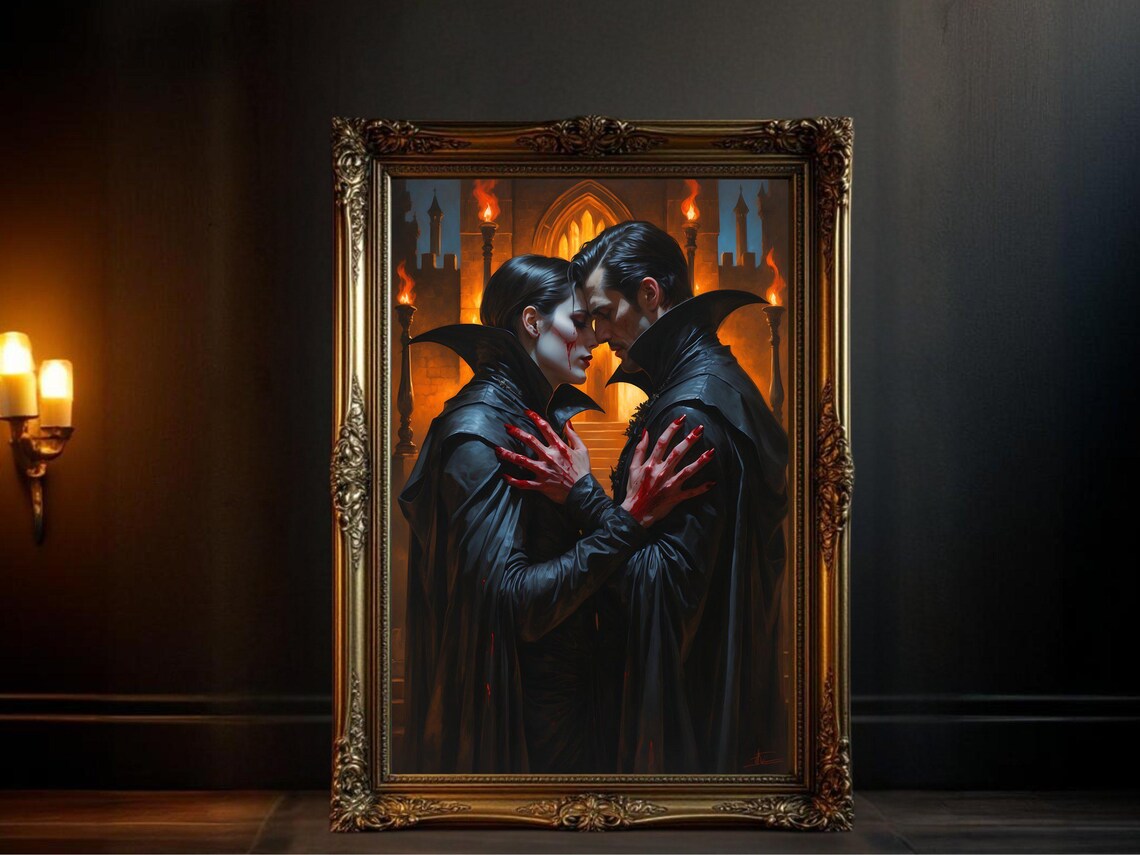 Gothic Vampire Lovers, Romantic Dark Romance Poster