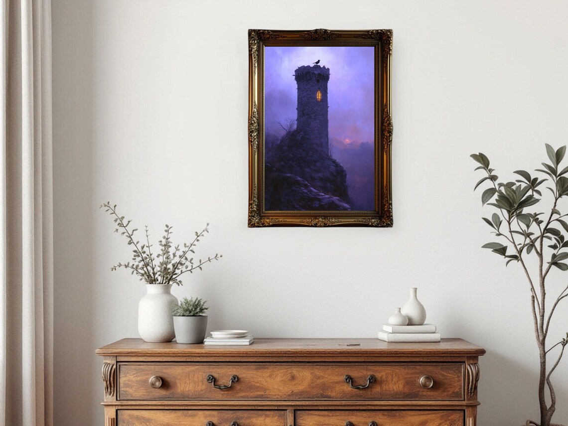 Gothic Castle Dark Academia Fantasy Landscape - Image 3