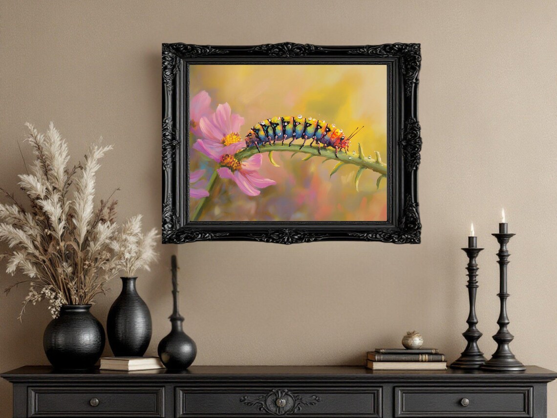 Colorful Caterpillar - Traditional Travel Poster - Image 3