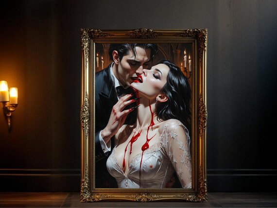 Gothic Vampire Lovers, Dark Romantic Poster